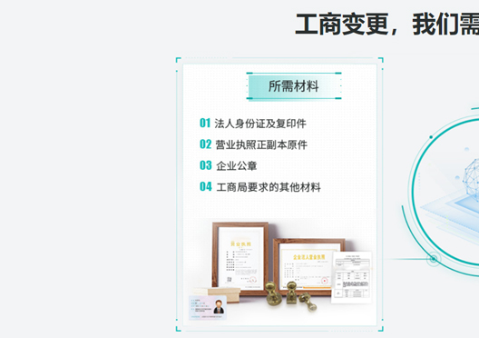 鄭州滎陽(yáng)市公司注冊(cè)信息變更所需資料